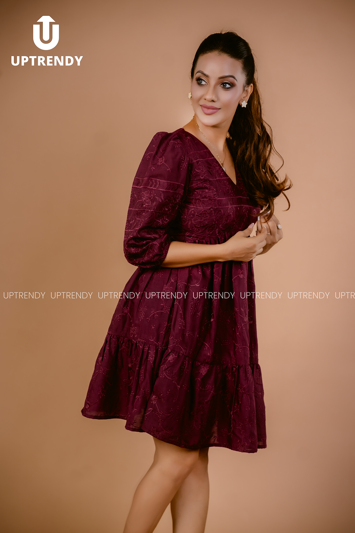 ENCHANTED RUFFLE MINI DRESS