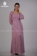 THE SLIT-SLEEVE FLOWING MAXI