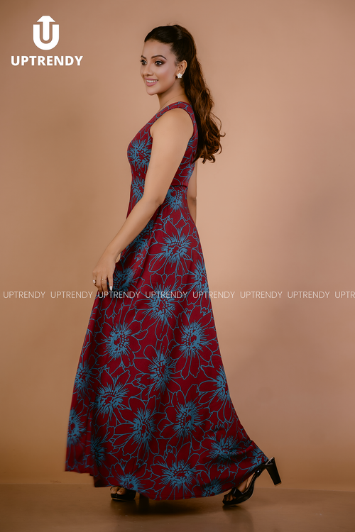 BOTANICAL ELEGANCE MAXI DRESS