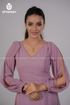 THE SLIT-SLEEVE FLOWING MAXI