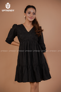 ENCHANTED RUFFLE MINI DRESS