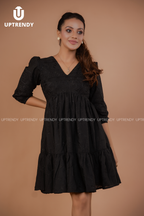 ENCHANTED RUFFLE MINI DRESS