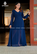 THE SLIT-SLEEVE FLOWING MAXI
