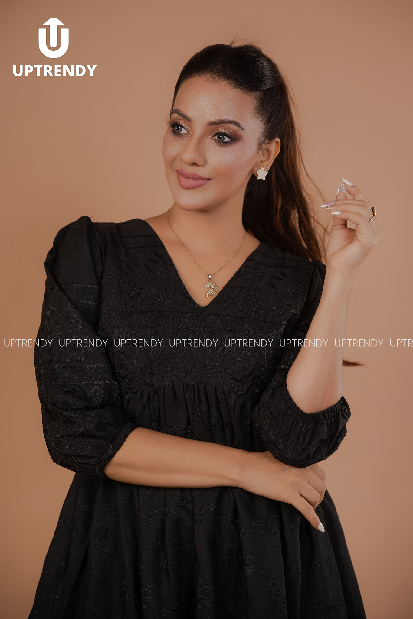 ENCHANTED RUFFLE MINI DRESS