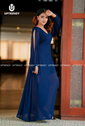 THE SLIT-SLEEVE FLOWING MAXI