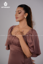THE RUCHED FLUTTER MAXI