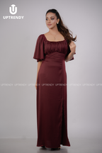 THE RUCHED FLUTTER MAXI