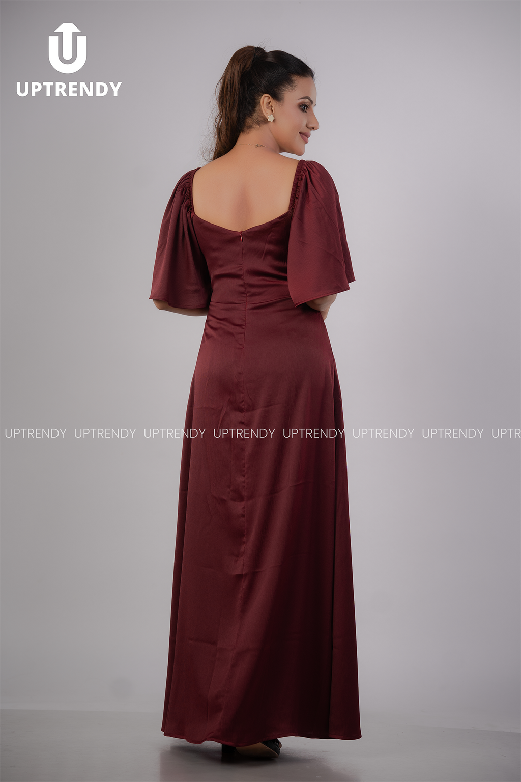 THE RUCHED FLUTTER MAXI