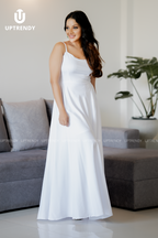 The Elegant Spaghetti Strap Slit Maxi Dress