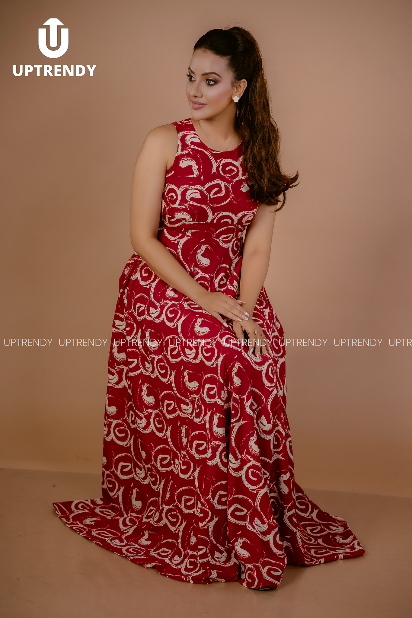 ABSTRACT SWIRL ELEGANCE DRESS