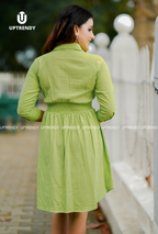 The Casual Chic Collared Smocked Mini Dress