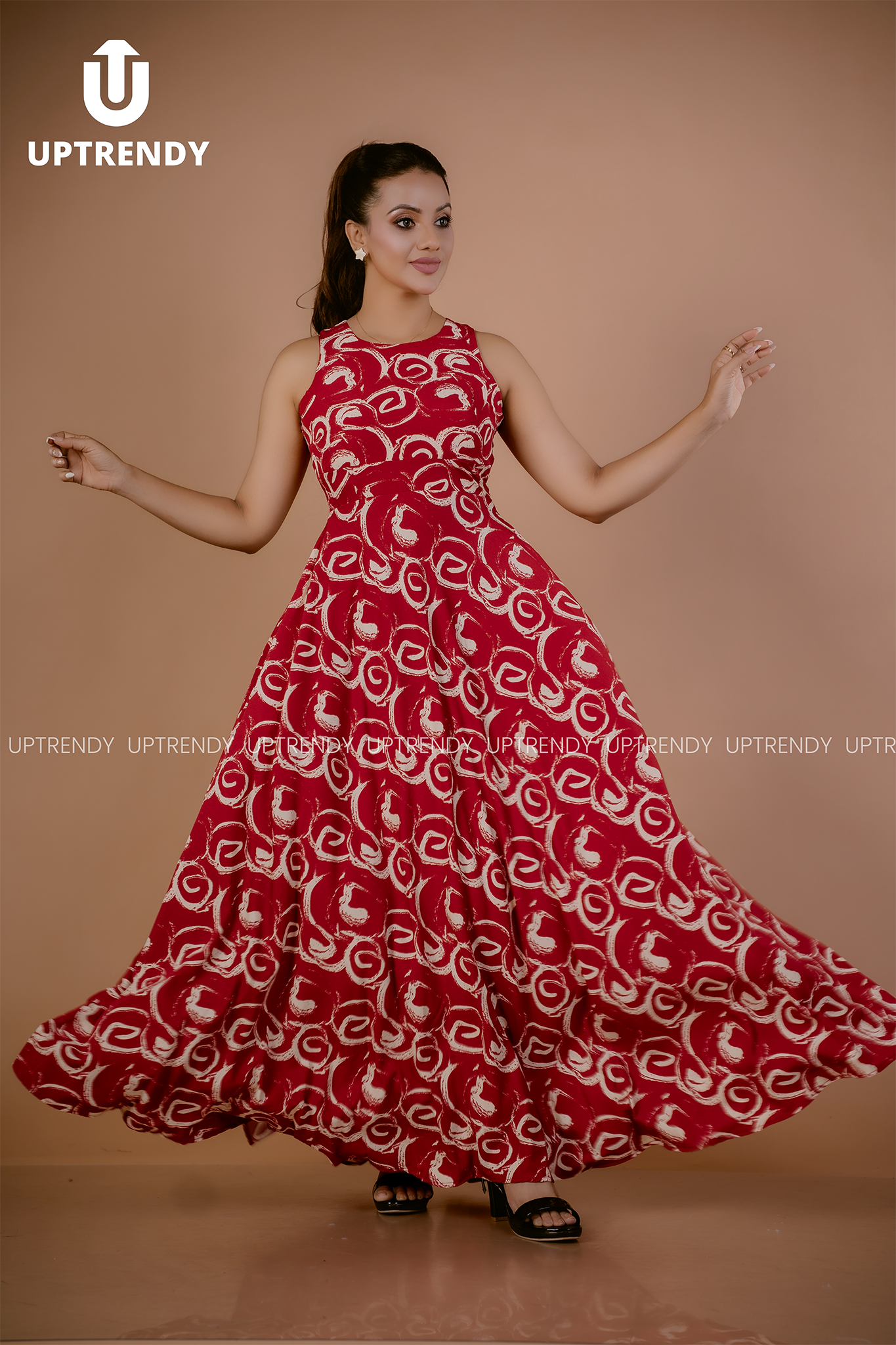 ABSTRACT SWIRL ELEGANCE DRESS