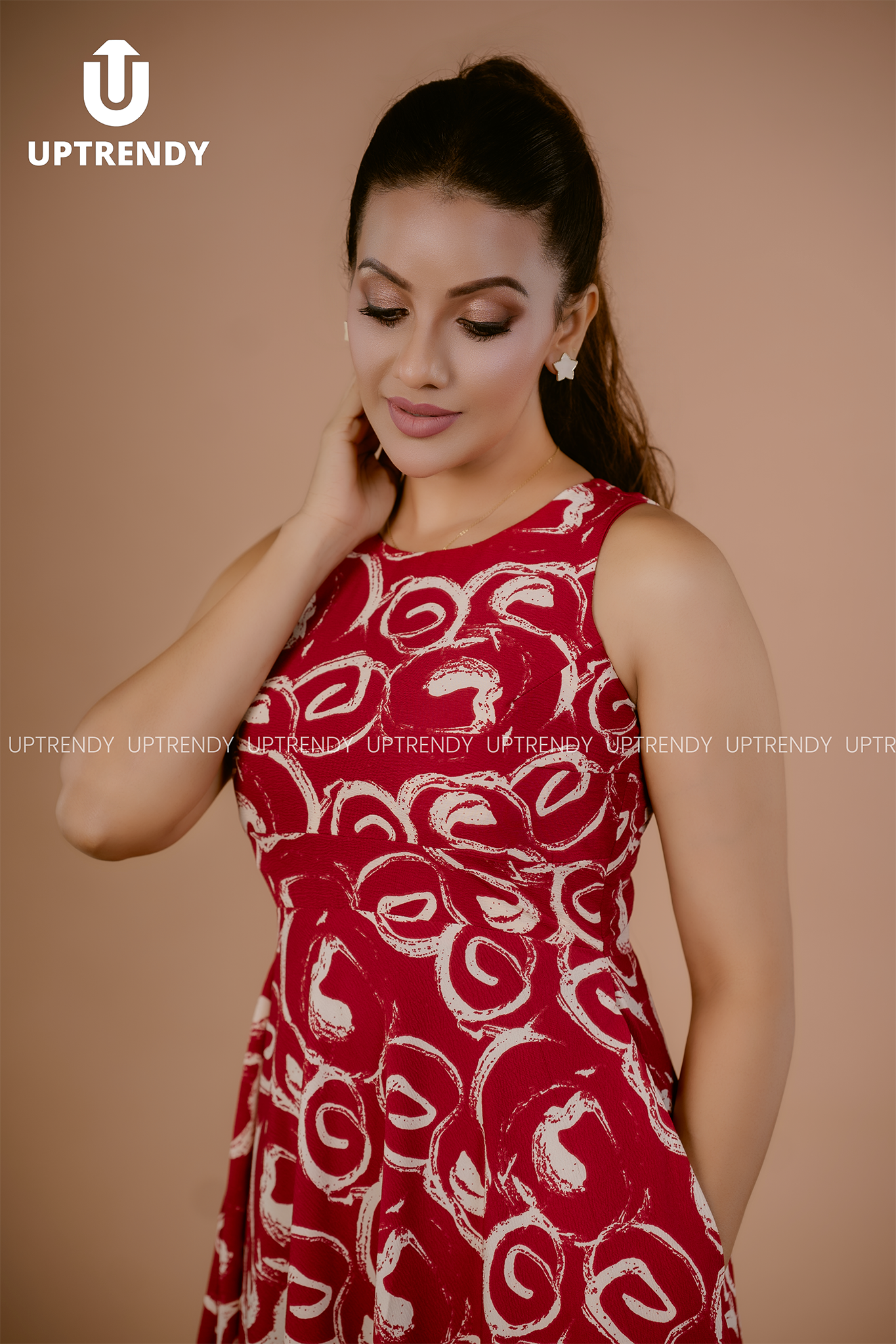 ABSTRACT SWIRL ELEGANCE DRESS