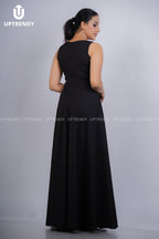THE FLOWING V-NECK MAXI