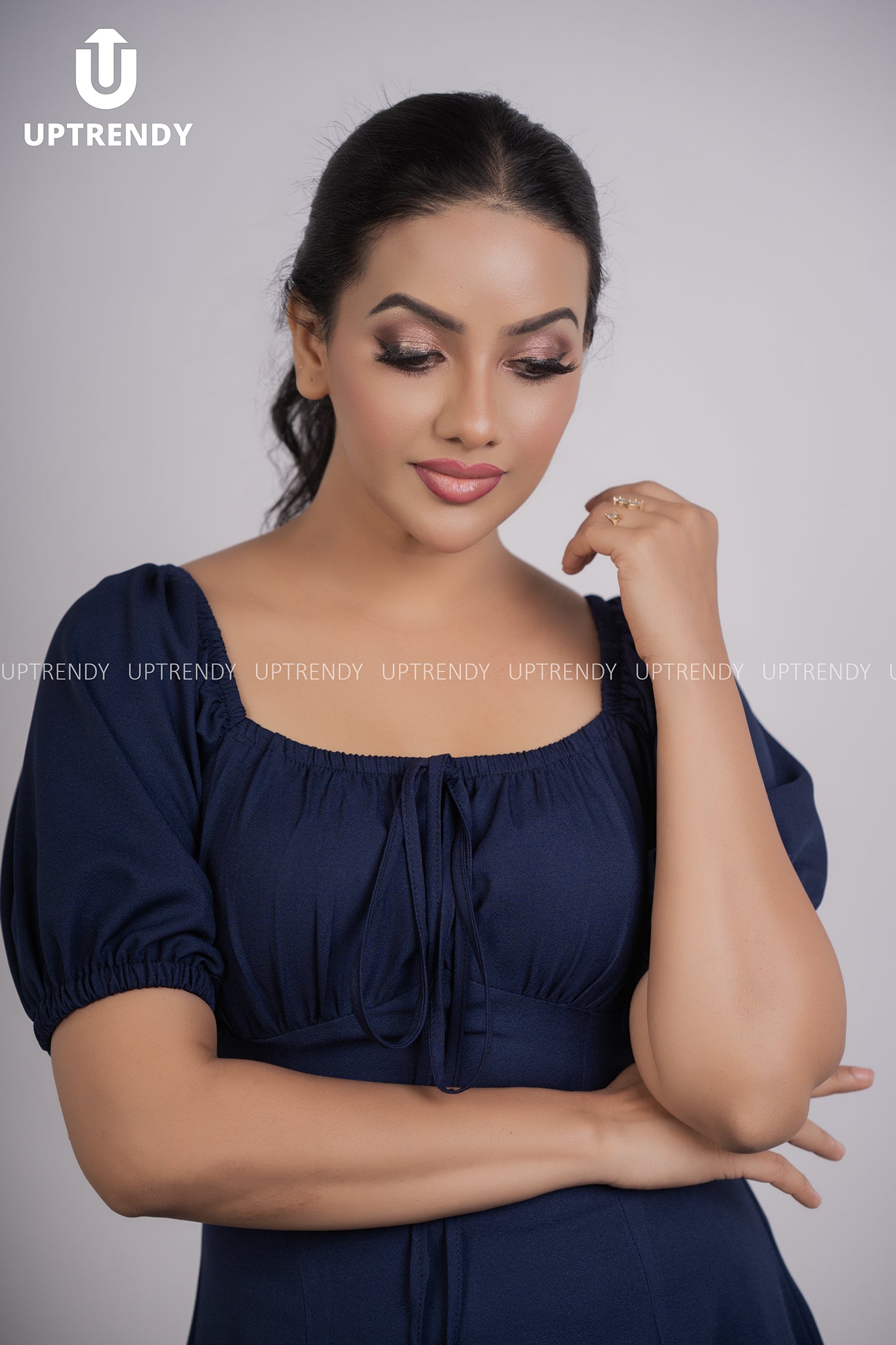The Romantic Square Neck Puff Sleeve Midi