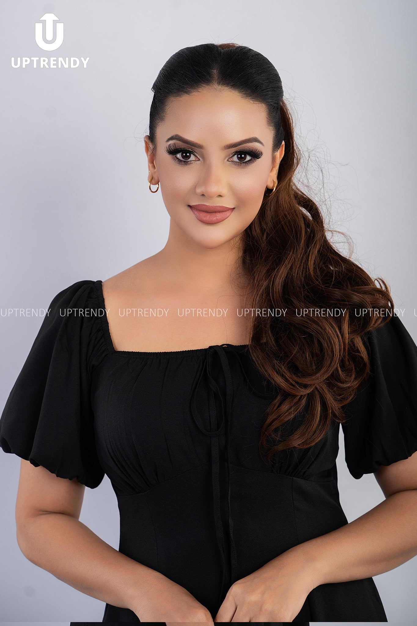 The Romantic Square Neck Puff Sleeve Midi