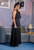 The Layered Overlay Sleeveless Maxi Dress