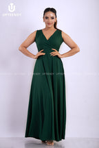 THE FLOWING V-NECK MAXI