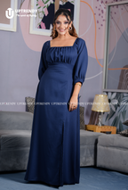 The Square-Neck Slit Maxi Dress